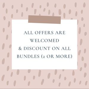 Offers are welcomed!